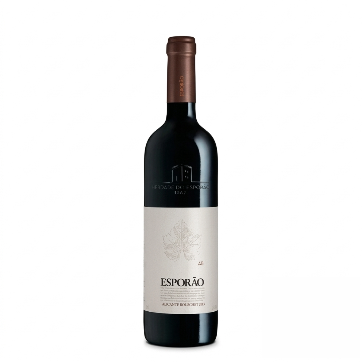 Esporão Alicante Bouschet Vinha das Palmeiras, Vinho tinto encorpado com notas de frutas maduras e especiarias, ideal para pratos sofisticados.
