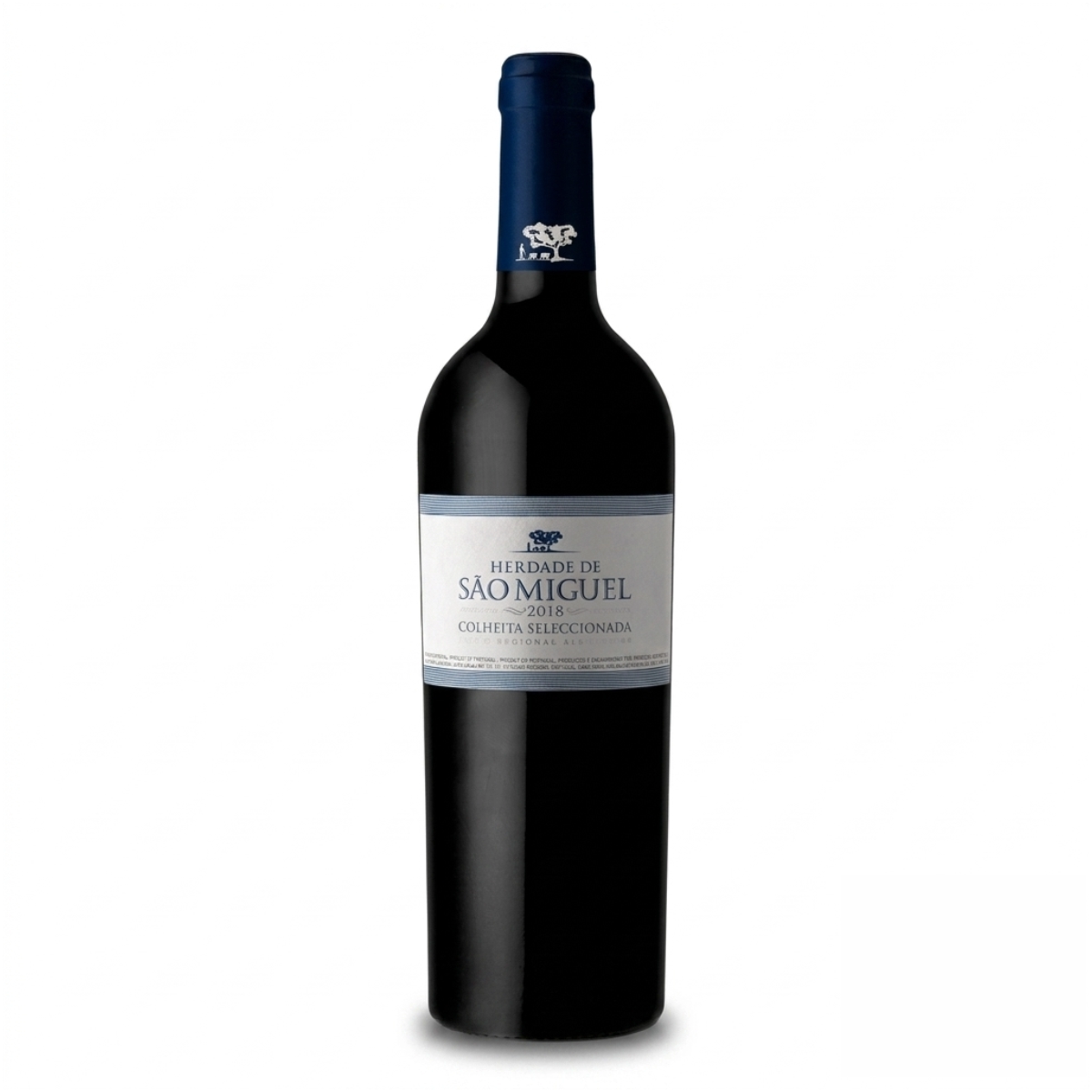 Herdade S. Miguel Tinto, vinho encorpado com notas de frutas vermelhas maduras e especiarias, perfeito para carnes assadas e pratos sofisticados.