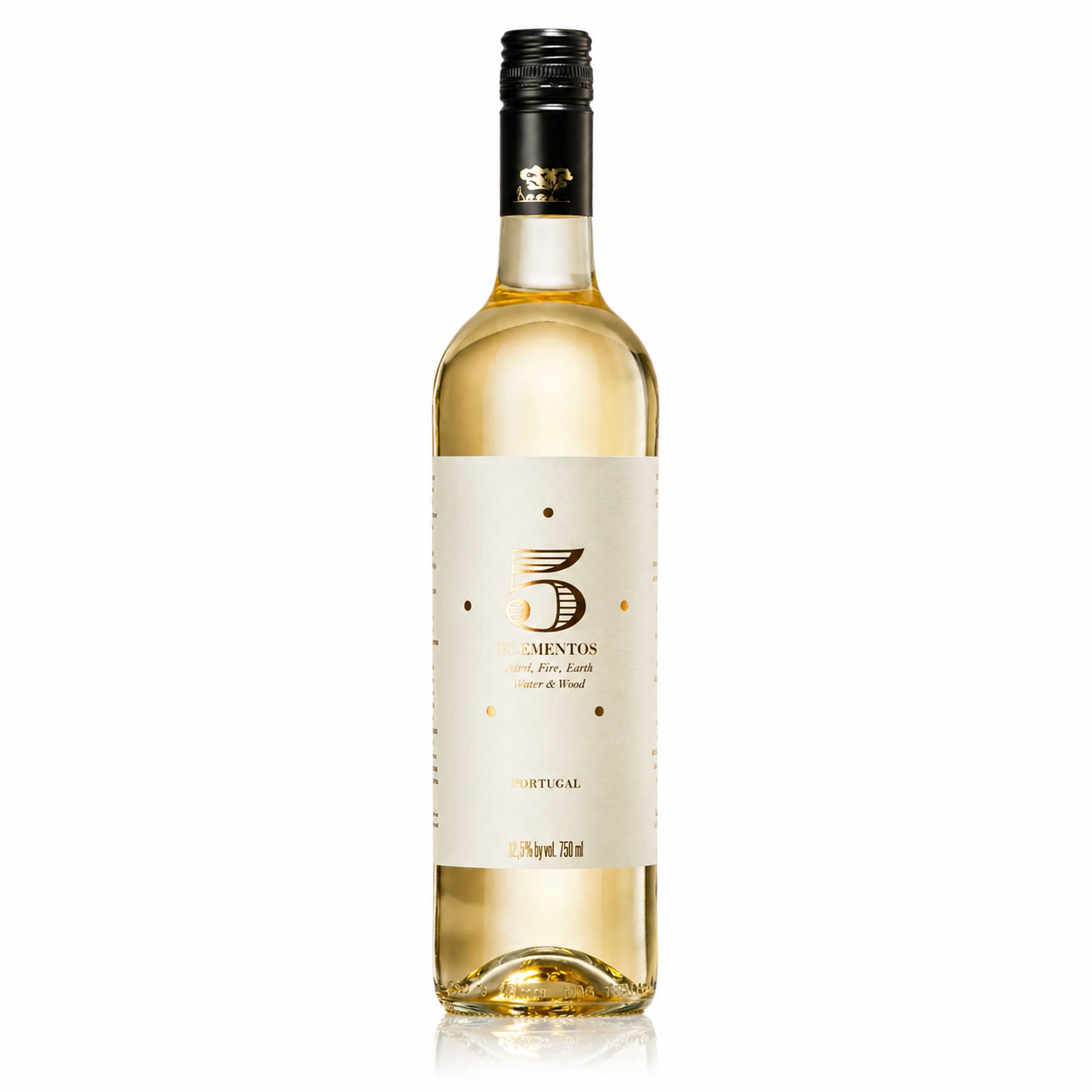 Garrafa de vinho 5 Elementos Branco