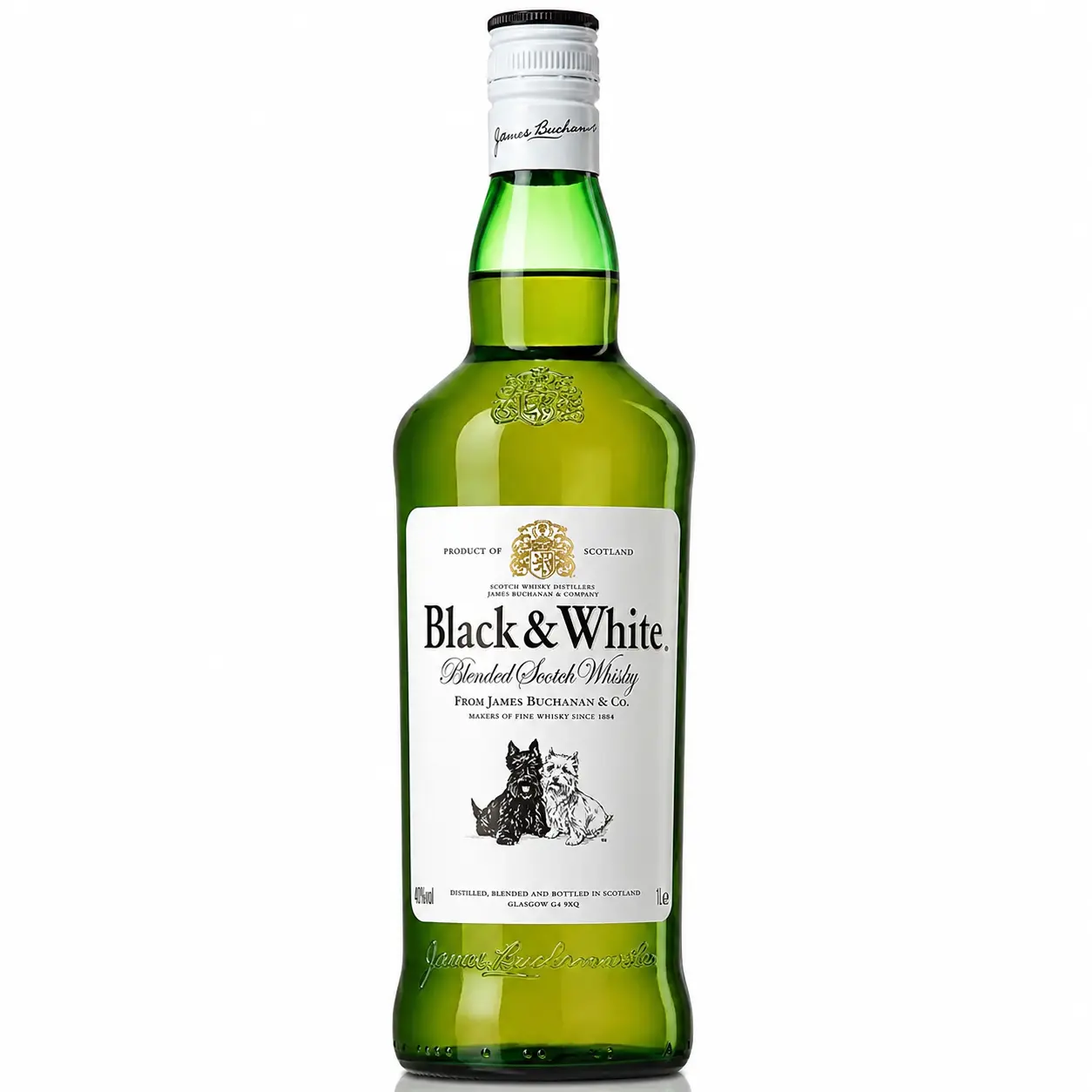 Garrafa de Black & White Whisky 20cl whisky escocês blended clássico
