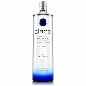 Garrafa de Cîroc Vodka 75cl premium francesa com design elegante