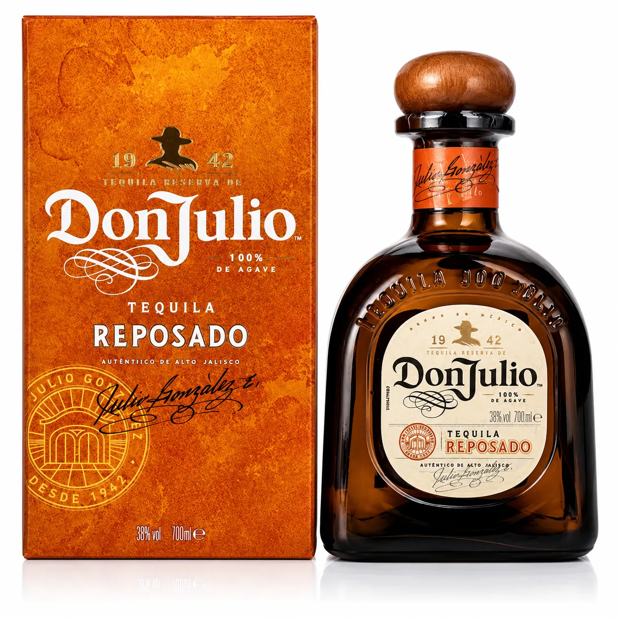 Garrafa de Don Julio Reposado Tequila 75cl