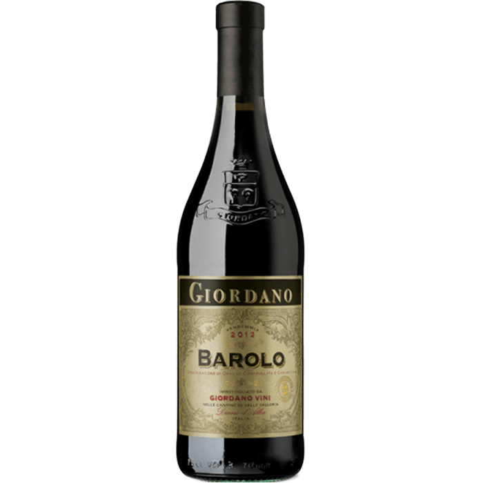Garrafa de vinho Giordano Barolo