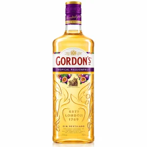 Garrafa de Gordon's Passion Fruit Gin 70cl com sabor tropical de maracujá