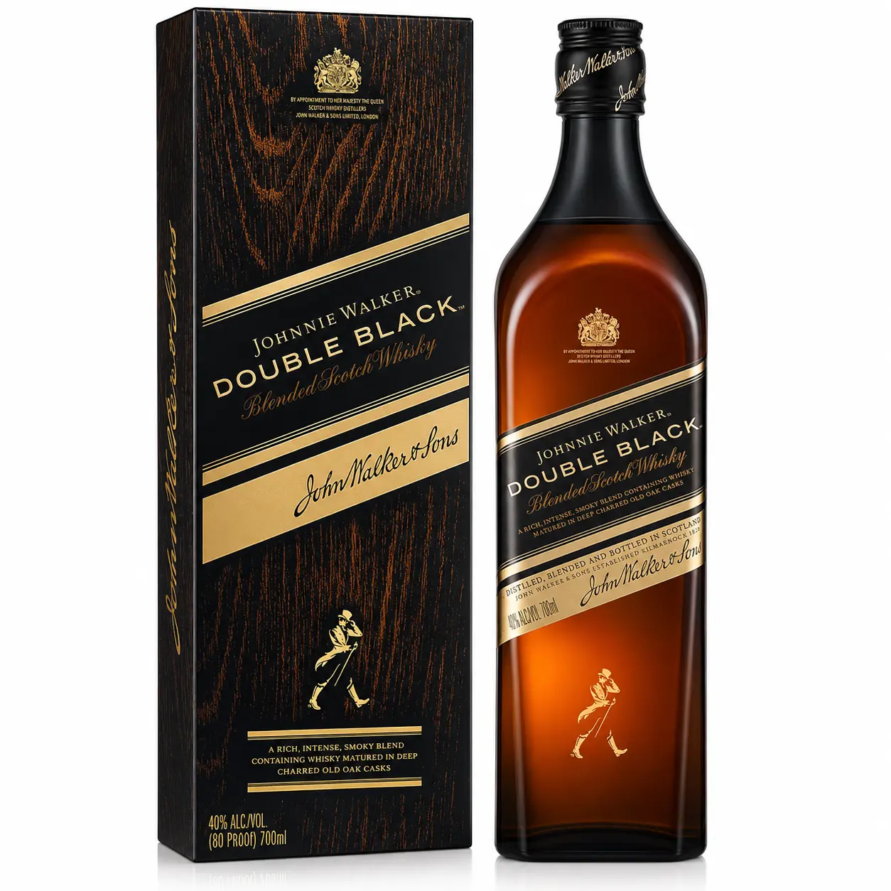 Garrafa de Johnnie Walker Double Black