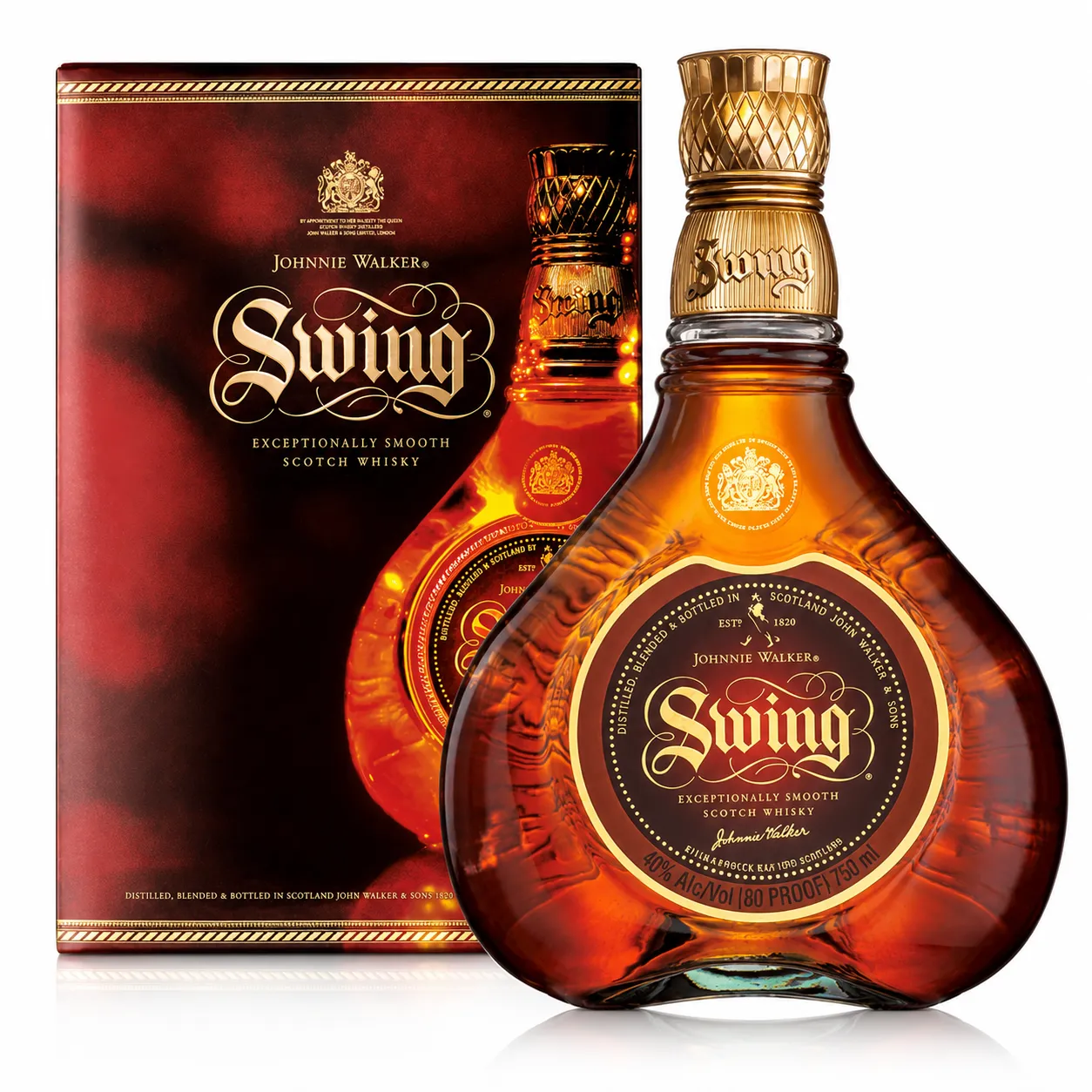 Garrafa de Johnnie Walker Swing Whisky 75cl