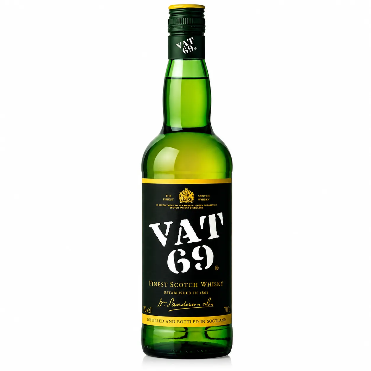 Garrafa de VAT 69 Whisky 20cl