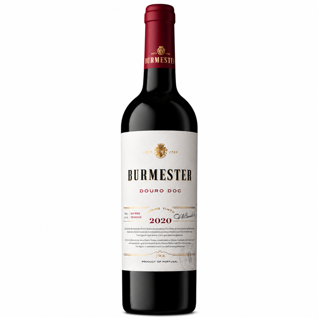Garrafa de vinho Burmester Tinto