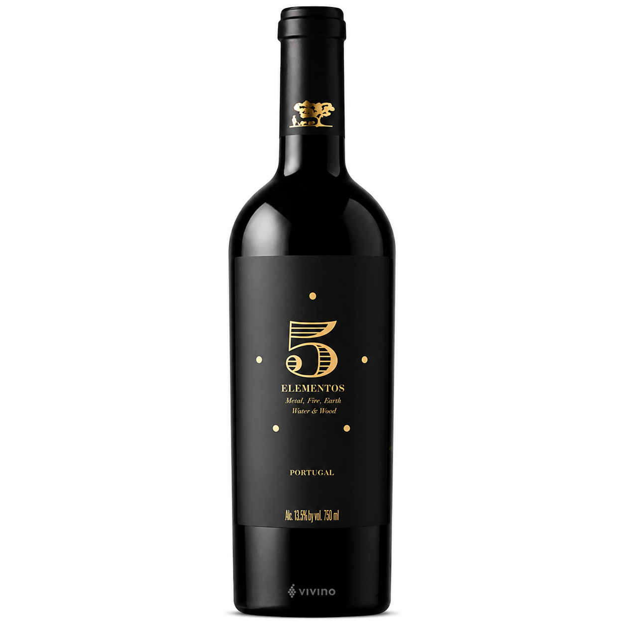 Garrafa de vinho 5 Elementos Tinto