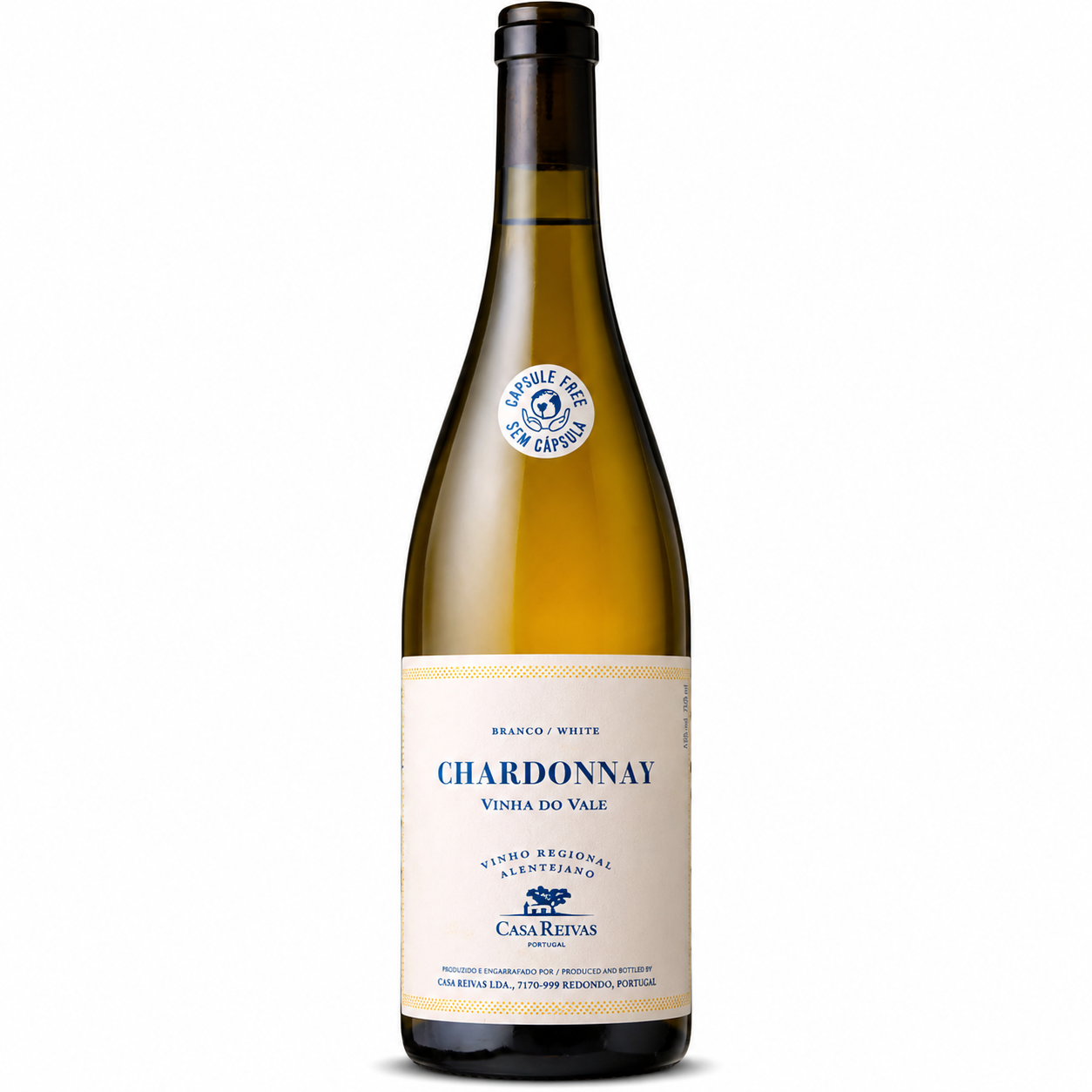 Garrafa de vinho Chardonnay Vinha da Vale