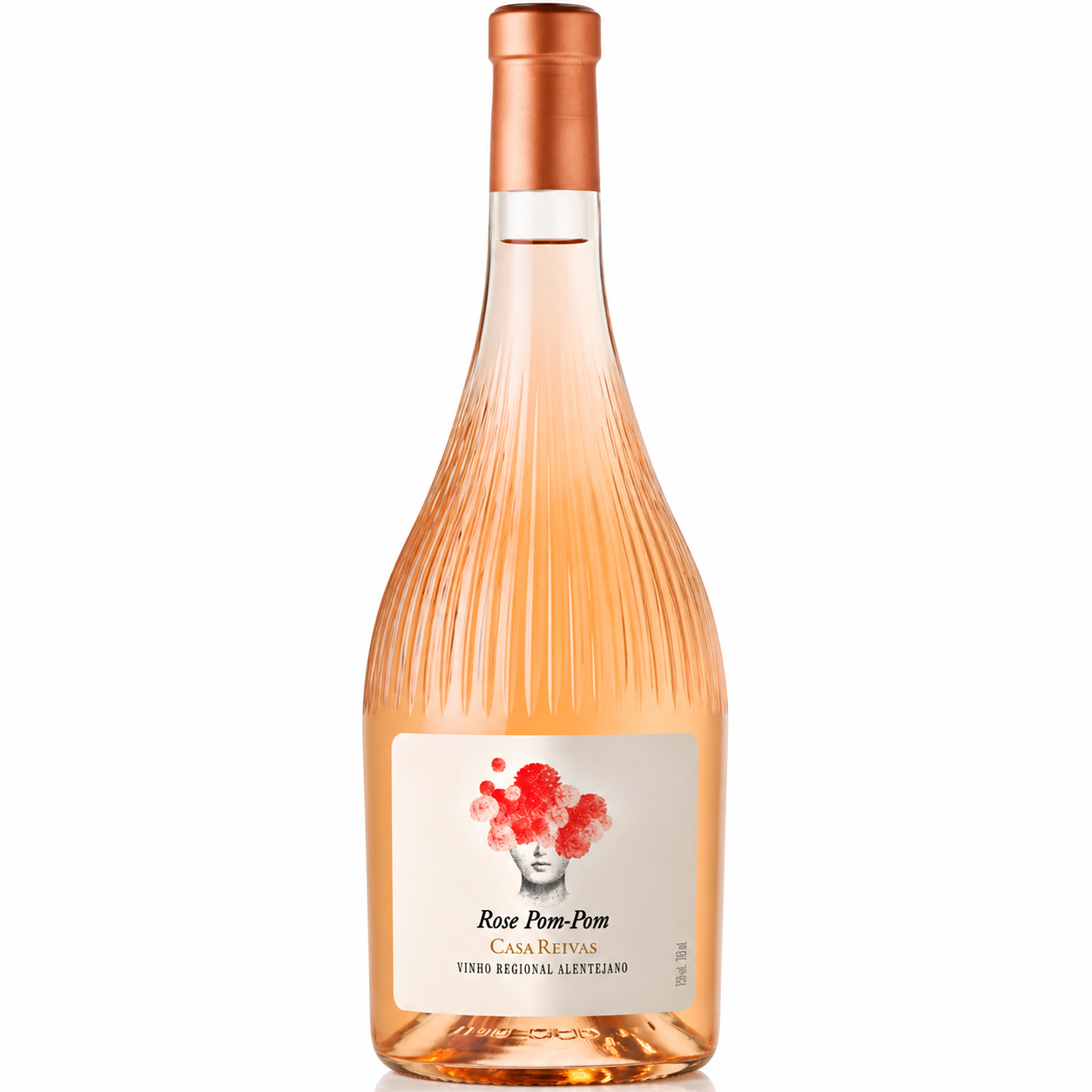 Casa Relvas Pom Pom, vinho branco fresco e aromático, com notas de frutas cítricas e florais, ideal para pratos de peixe, mariscos e saladas leves.