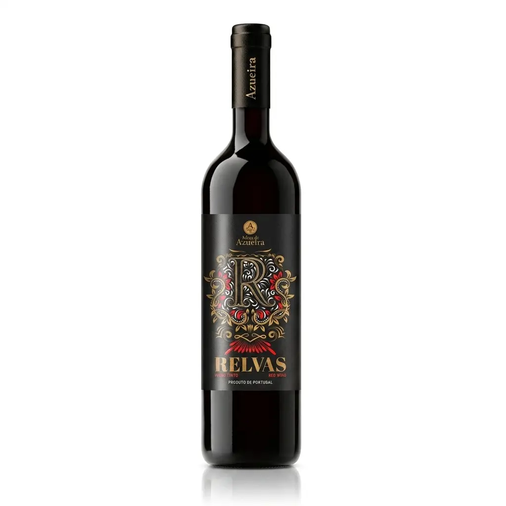 Relvas Tinto, vinho tinto alentejano suave com notas de frutas vermelhas maduras e perfil equilibrado, ideal para refeições simples e quotidianas.