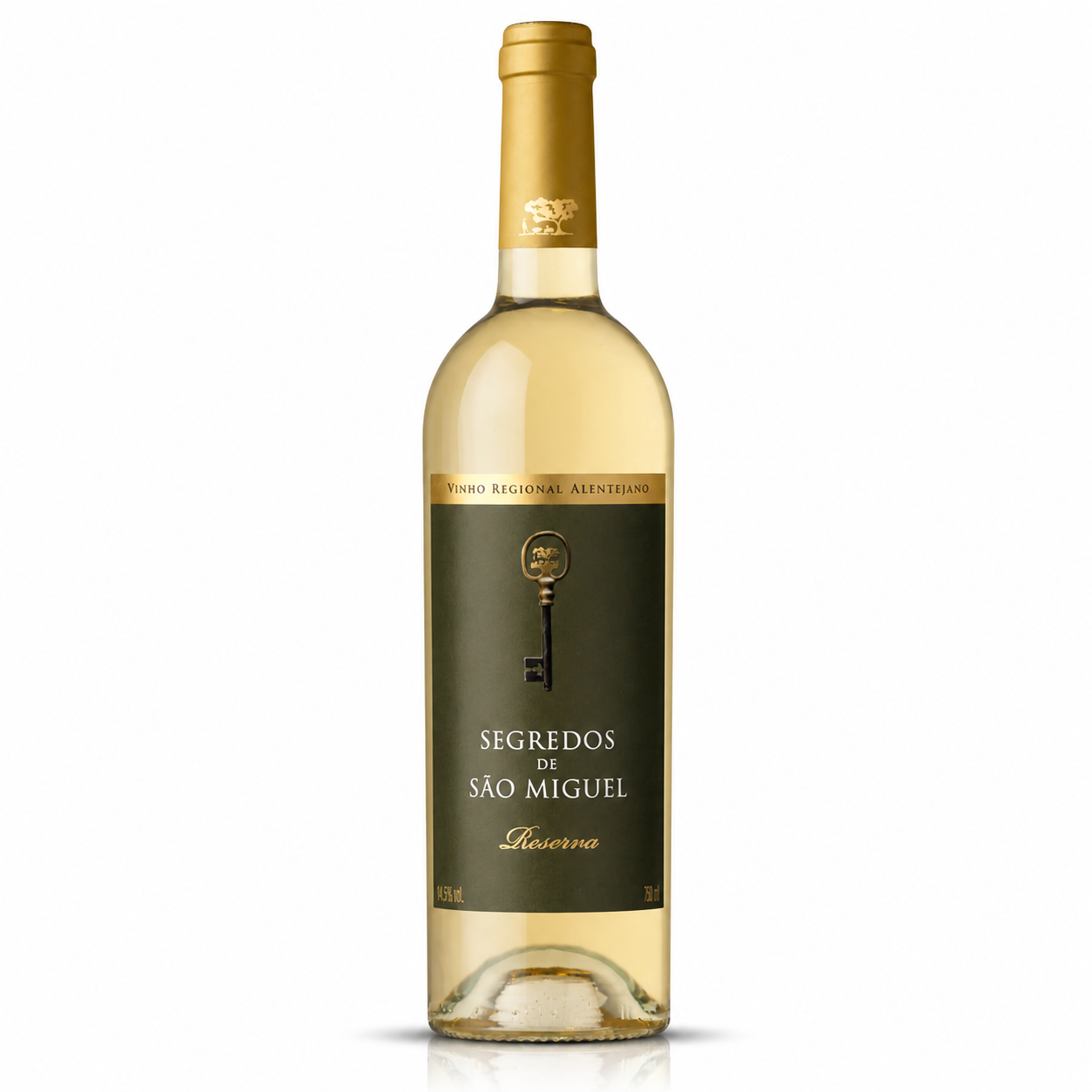Segredos S. Miguel Reserva Branco, vinho aromático e elegante, com notas de frutas frescas e acidez suave, perfeito para mariscos, peixe e pratos leves.