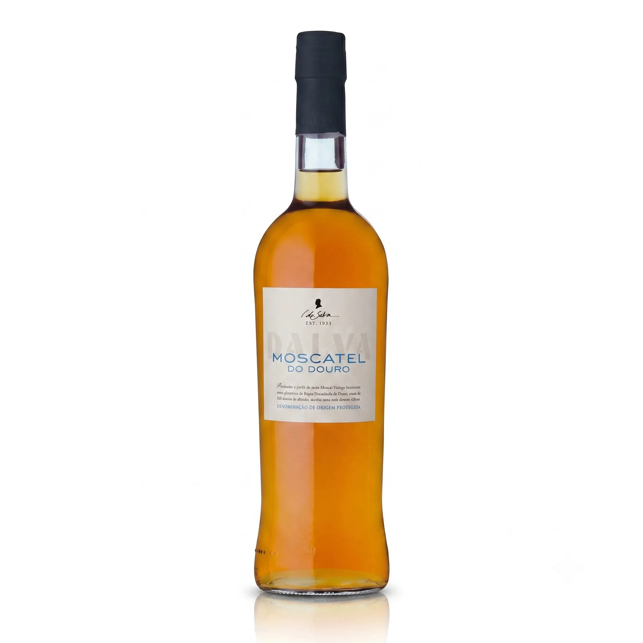 Garrafa do Vinho Dalva Moscatel 2024 com rótulo frontal elegante em destaque