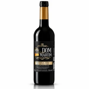 Garrafa de Dom Martim Reserva de 750ml, vinho tinto.