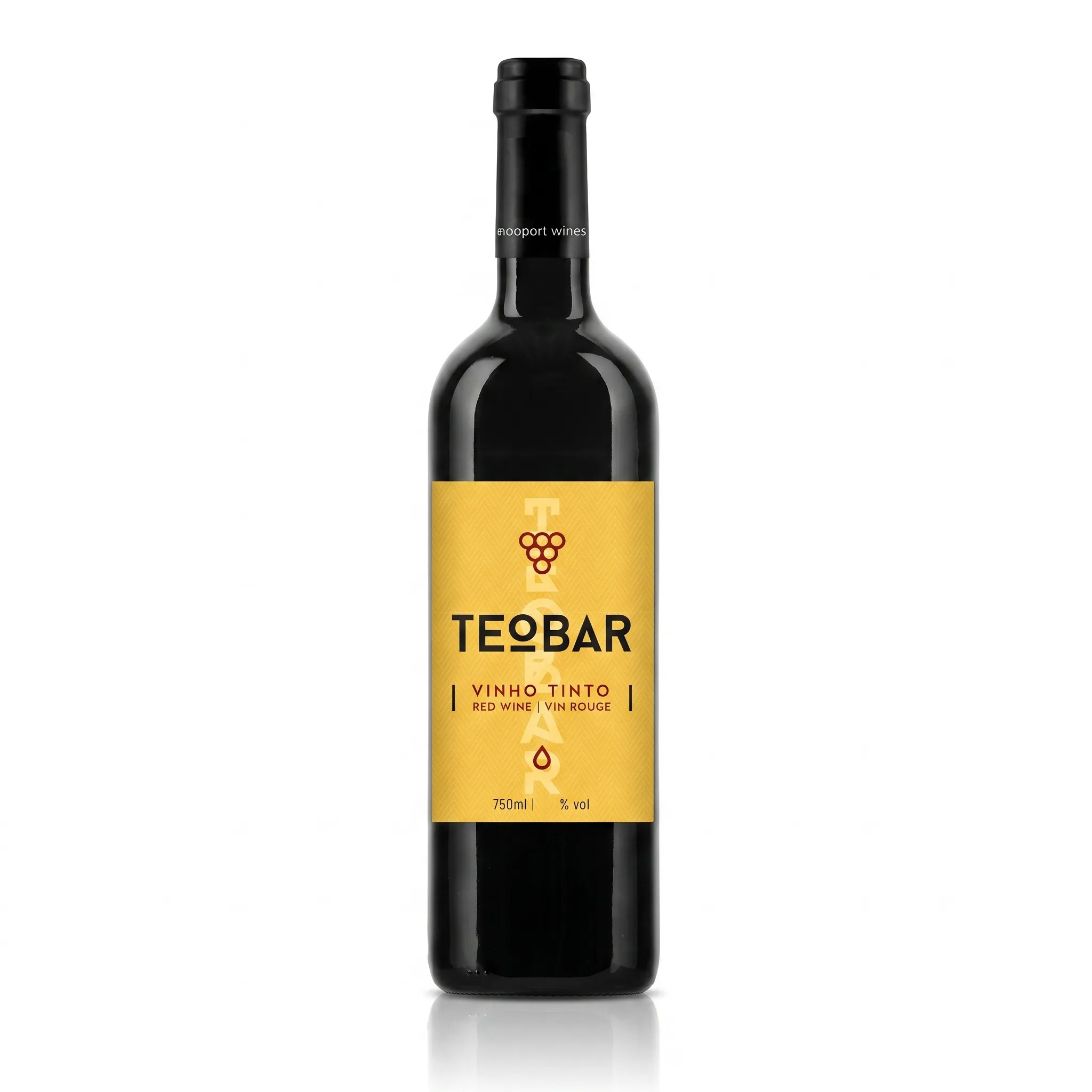Vinho Teobar Tinto: uma escolha equilibrada e versátil. Garrafa de Teobar Vinho Tinto.