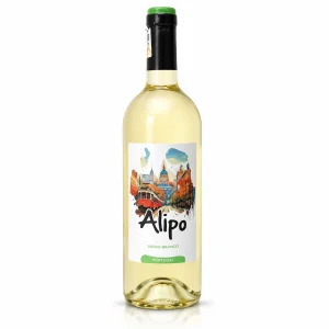 Garrafa do Vinho Alipo 2024 com rótulo frontal visível em destaque