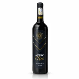 Garrafa do Vinho Astrorei Tinto 2024 com rótulo frontal em destaque