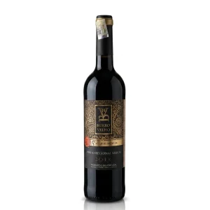 Garrafa do Vinho Burro Velho Reserva Tinto 2018 com rótulo frontal em destaque