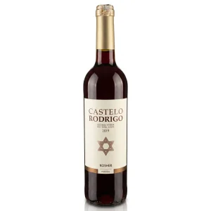 Garrafa do Vinho Castelo Rodrigo Beira Interior Tinto 2019 com rótulo frontal em destaque