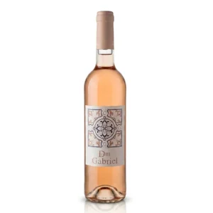 Garrafa do Vinho Dom Gabriel Colheita Rosé 2023 com rótulo frontal límpido em destaque