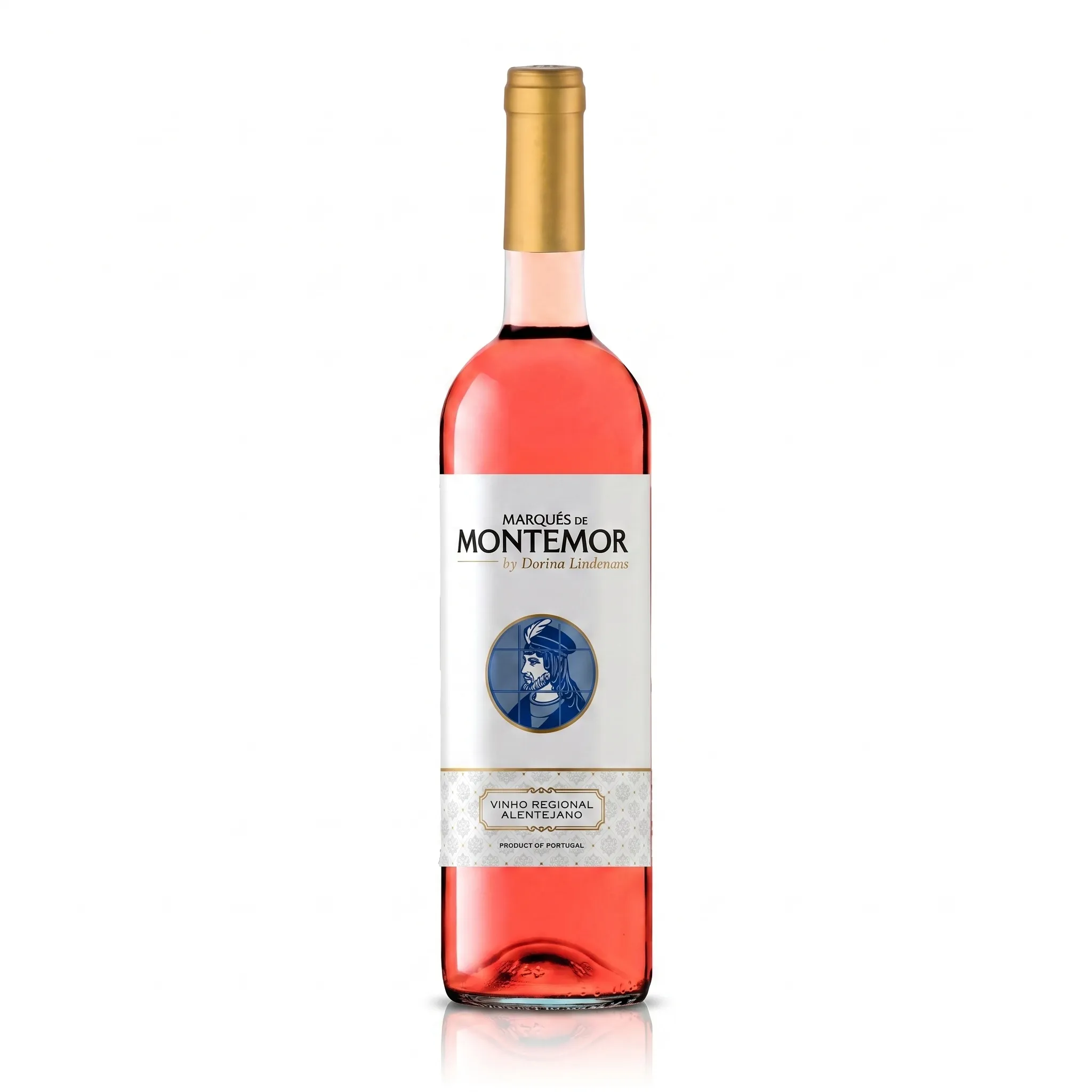Garrafa do Vinho Marques de Montemor Rosé 2023 com rótulo frontal visível em destaque