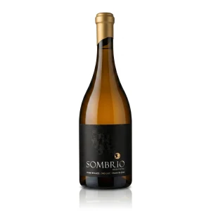 Garrafa do Vinho Sombrio DOC Branco 2019 com rótulo frontal sofisticado em destaque